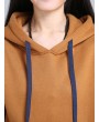 Women Long Sleeve Hooded Thicken Warm Casual Sweatshirt Dresses