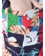 Vintage Random Print Short Sleeve V-neck Dress For Women